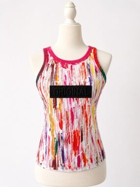 Tropicália Original Reworked Tank Top – One-of-a-Kind Wearable Art